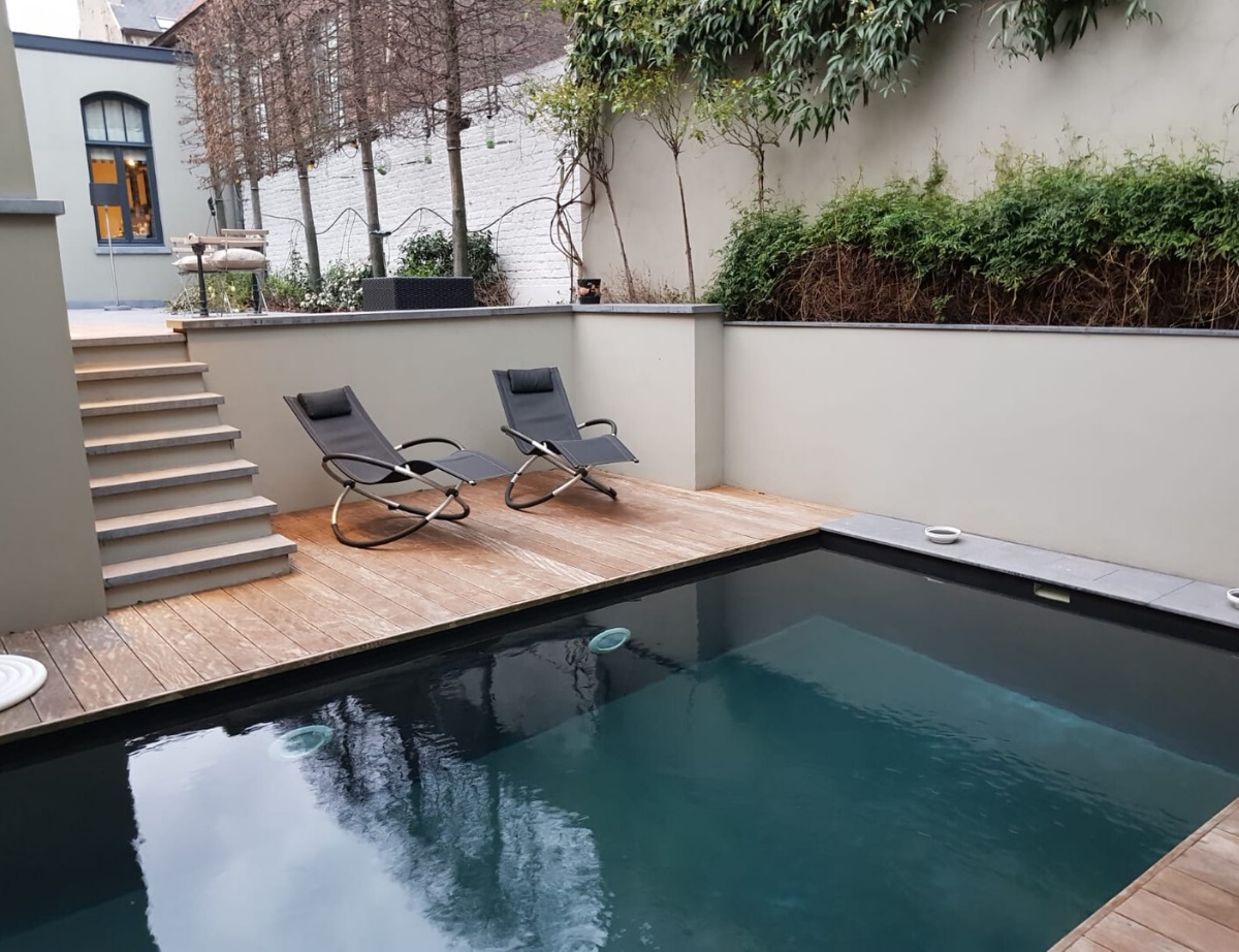 Enduit pour revêtements de bassin et terrasses à effet béton ciré